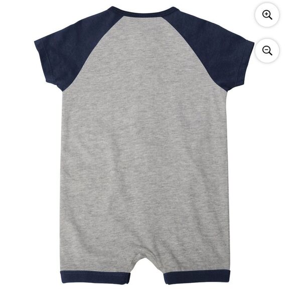 Genuine merchandise Infant Heather Gray Houston Astros Full-Snap Romper 8m NWT - Picture 3 of 8